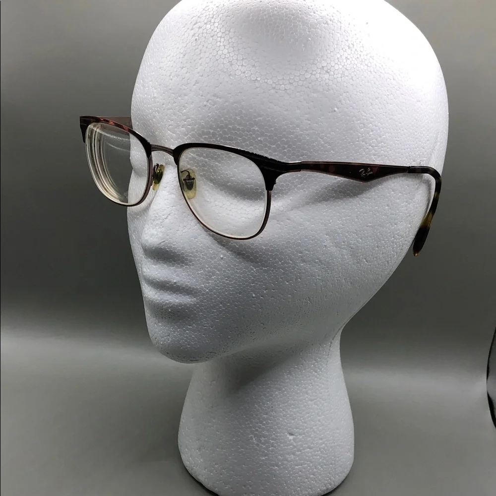 Ray Ban rb6346 2971 glasses coppery brown tortoise metal UNISEX soft square.